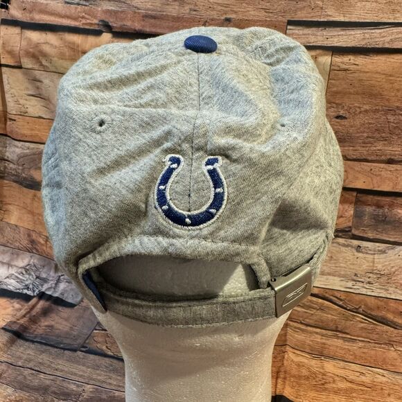 Indianapolis Colts Hat Cap Child Grey Adjustable Strap back Football Floral Logo - Picture 3 of 9